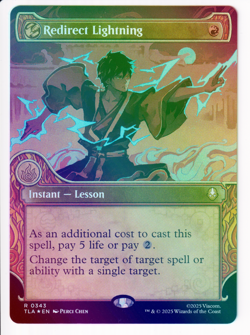 Redirect Lightning - Borderless FOIL | NM | Avatar: The Last Airbender | MTG - Image 1