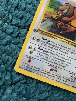 1st Edition TAUROS 47/64 Jungle Set - Pokemon WOTC Vintage Card - NM - Image 3
