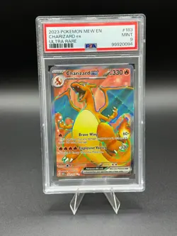 💥Charizard EX Full Art Holo Ultra Rare #183/165 Pokemon 151 PSA 9 Mint💥 - Image 1