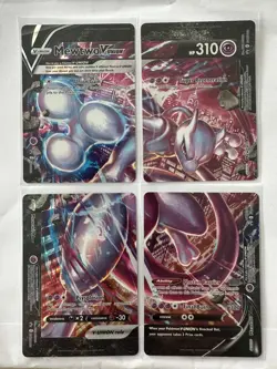 Mewtwo V-Union Special Ultra Rare Promo 4 Pokemon Cards SWSH159 - 162 * New * - Image 1
