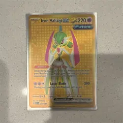 Pokemon Iron Valiant ex SV04 Paradox Rift Hyper Rare Full Art Holo Card 261/182 - Image 1