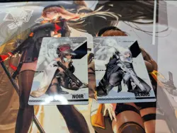NIKKE Goddess of Victory Gun Girl Metal Card Blanc & Noir N Collection US Seller - Image 1