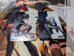 NIKKE Goddess of Victory Gun Girl Metal Card Blanc & Noir N Collection US Seller - Image 2