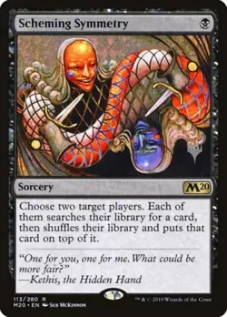 Scheming Symmetry -Foil Light Play MTG Promo Pack: Core Set 2020 - Image 1
