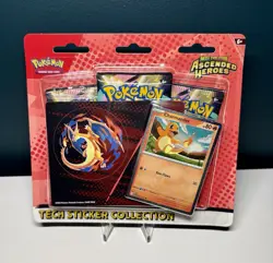 Pokemon Ascended Heroes Tech Sticker Collection Charmander New Sealed IN-HAND - Image 1