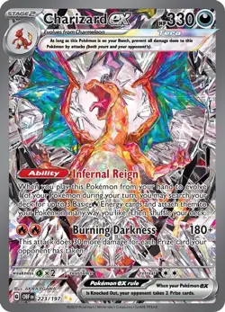 Charizard ex - 223/197 - Pokemon Obsidian Flames Special Illustration Rare LP - Image 1