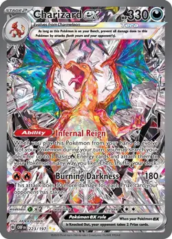 Charizard ex - 223/197 - Pokemon Obsidian Flames Special Illustration Rare NM - Image 1