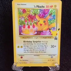 Pokemon TCG Birthday Pikachu Card - Holo Rare Promo 50 Hp - Image 1