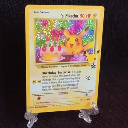 Pokemon TCG Birthday Pikachu Card - Holo Rare Promo 50 Hp - Image 3