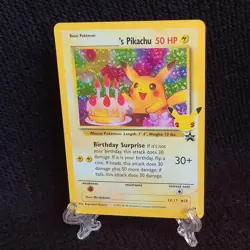 Pokemon TCG Birthday Pikachu Card - Holo Rare Promo 50 Hp - Image 4