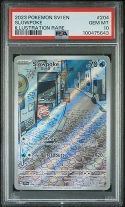 2023 Pokemon Scarlet & Violet #204/198 Slowpoke PSA 10 - Image 1