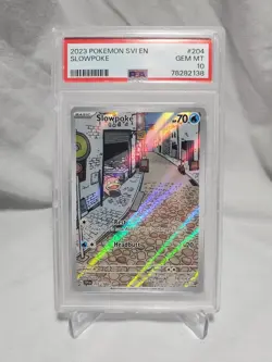 Pokemon Slowpoke 204/198 Scarlet & Violet Base Set PSA 10 - Image 1