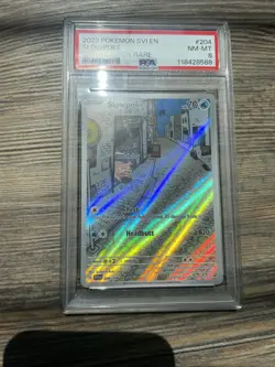 Pokemon PSA 8 SVI EN Slowpoke #204 IR - 2023 Sv01: Scarlet & Violet Base 204/198 - Image 1