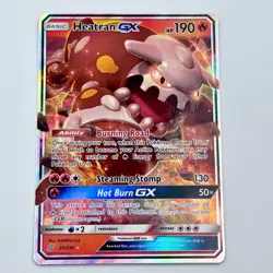 Heatran GX 25/236 Near MINT Ultra Rare Unified Minds Pokemon TCG Card - Image 1