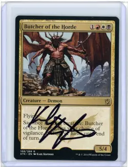 Butcher of the Horde Khans of Tarkir Rare Signed Artist Proof MTG - Image 1