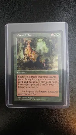 Natural Order - MTG Visions - Rare - Green Sorcery - Original Printing - Image 1