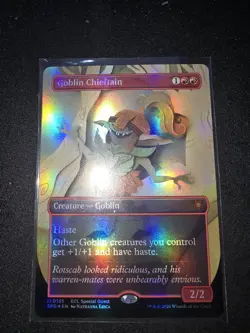 Goblin Chieftain (Borderless) Special Guests Foil Lorwyn Eclipsed - Image 1