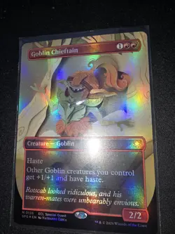 Goblin Chieftain (Borderless) Special Guests Foil Lorwyn Eclipsed - Image 2