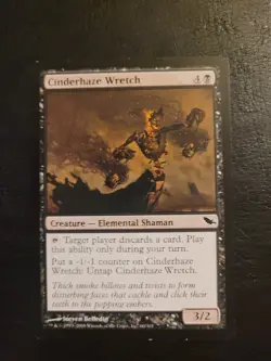 Cinderhaze Wretch 60 C Shadowmoor Magic The Gathering MTG Elemental Human LP - Image 1