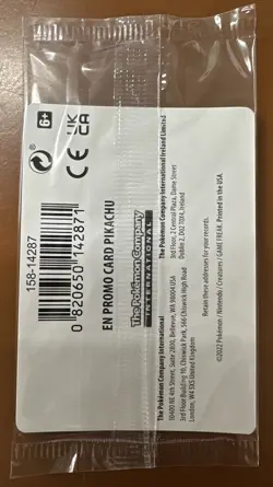 2022 Pokemon TCG Pikachu 028/078 Pokemon GO Holo Sealed Promo Card - TCCCX - Image 2