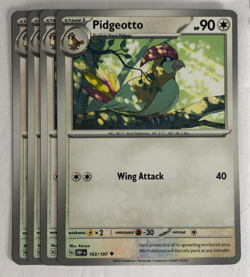 Pokemon TCG Obsidian Flames 4x Playset Pidgeotto 163/197 Near Mint - Image 1