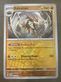 Kabutops 141/165 Sv: Scarlet & Violet 151 Reverse Holo Pokemon TCG NM - Image 1