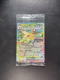 Pokemon TCG Leafeon EX 006/131 Prismatic Evolutions Double Rare Stamped Sealed - Image 1