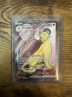 Team Rocket’s Persian Ex 219/182 Destined Rivals Full Art Pokemon TCG NM - Image 1