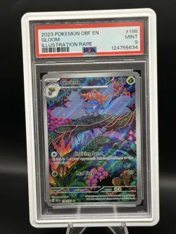 PSA 9 Mint 2023 Pokemon OBF En Gloom #198/197 Illustration Rare - Image 1