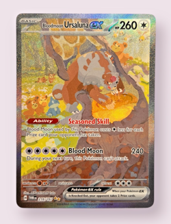 Pokemon Bloodmoon Ursaluna ex (SIR) | 216/167 Sv06: Twilight Masquerade Holo NM - Image 1