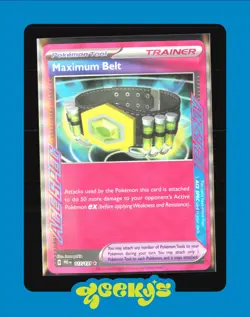Pokemon Maximum Belt 117/131 Prismatic Evolutions ACE SPEC Ultra Rare - Image 1