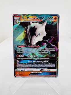2019 Sun & Moon Alolan Marowak GX SM187 Black Star Promo Pokemon TCG - Image 1