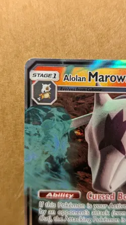 Pokemon Alolan Marowak GX SM187 Black Star Holo Promo LP-NM - Image 2