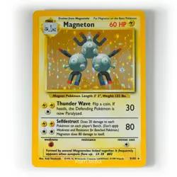Pokemon - Magneton Holo - 9/102 - Base Set - Rare Card - LP - Image 1