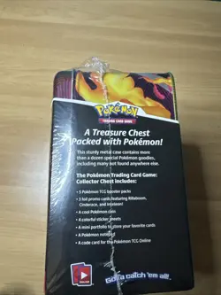 Pokemon TCG Charizard Collectors Treasure Chest Lunch Box Tin 🔥 Factory Sealed - Image 4