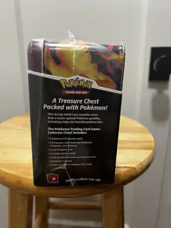 Pokemon TCG Charizard Collectors Treasure Chest Lunch Box Tin 🔥 Factory Sealed - Image 4