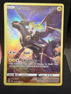 Pokemon TCG Zekrom Trainer Gallery Holo Rare TG05/TG30 Brilliant Stars - Image 1