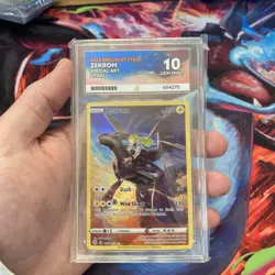 Zekrom TG05/TG30 Brilliant Stars Ace 10 Gem Mint Trainer Gallery - Pokemon Tcg - Image 1