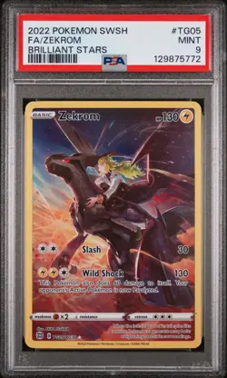 Zekrom TG05/TG30 Brilliant Stars Trainer Gallery Holo PSA 9 POKEMON TCG - Image 1