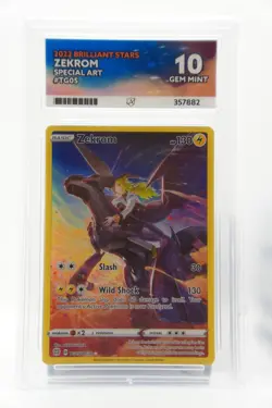 Zekrom TG05/TG30 Brilliant Stars Ace 10 Gem Mint Trainer Gallery - Pokemon Tcg - Image 1