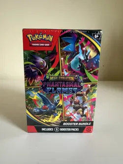 Pokemon TCG Mega Evolutions Phantasmal Flames Booster Bundle Sealed Free Shiping - Image 1