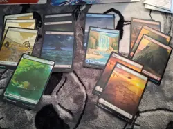Avatar MTG Full Art Land Foil Bulk Lot (x14) - Image 1
