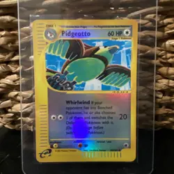 Pokemon TCG Pidgeotto Expedition Base Set 2002 88/165 Card Reverse Holo Rare - Image 1