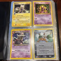 Old Pokemon binder With Cards 1st Editions And Promos!!! Comes With Vintage Bind - Image 3