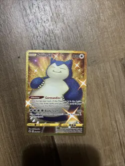 Shiny Snorlax Gold Full Art Chilling Rein Pokemon Card Chilling Reign NM/M Holo - Image 2