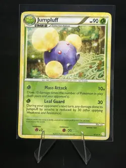 Jumpluff 6/123 - HeartGold & SoulSilver - Rare Holo LP Pokemon Card, 2010 - Image 1