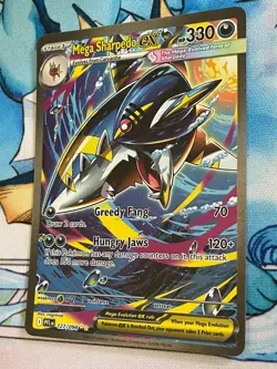 Mega Sharpedo EX SIR 127/094 Pokemon Mega Evolution Phantasmal Flames Near Mint - Image 5