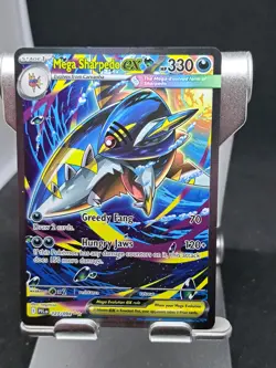 Mega Sharpedo EX SIR 127/094 Pokemon Mega Evolution Phantasmal Flames NM - Image 1