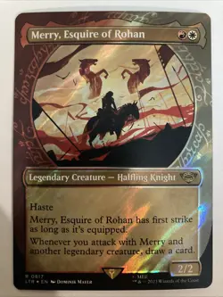 Merry, Esquire of Rohan Showcase (Ring) (0817) - Surge Foil NM-Mint English LTR - Image 1