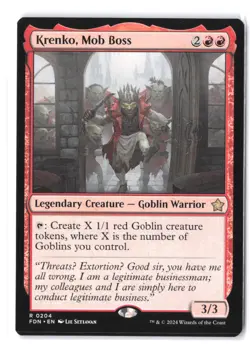 Krenko, Mob Boss #204 Foundations NM - Image 1